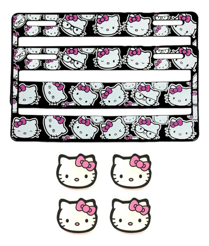 Par De Porta Placas Y Tapones Válvula Hello Kitty