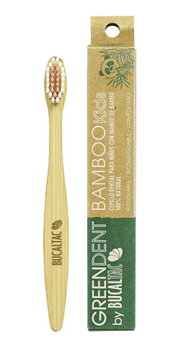 Bucal Tac Green Dent Bamboo Kids Cepillo Dental 1 Unidad