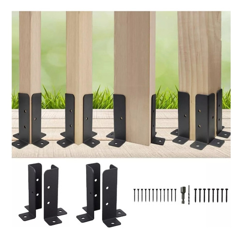 Bases De Anclaje Para Postes De Terraza, Soportes 4 Piezas
