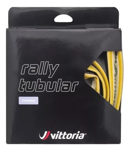 NEUMÁTICO TUBULAR DE ENTRENAMIENTO DE RALLY VITTORIA 700x25 (28" = 700) 220TPI | NEGRO Y BEIGE