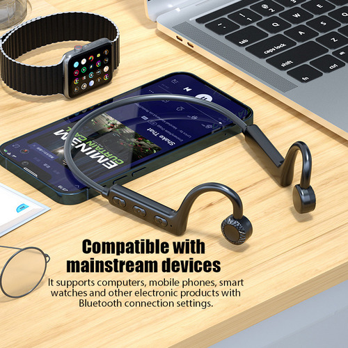 Audífonos De Conducción Ósea Bluetooth Ks19, Ligeros