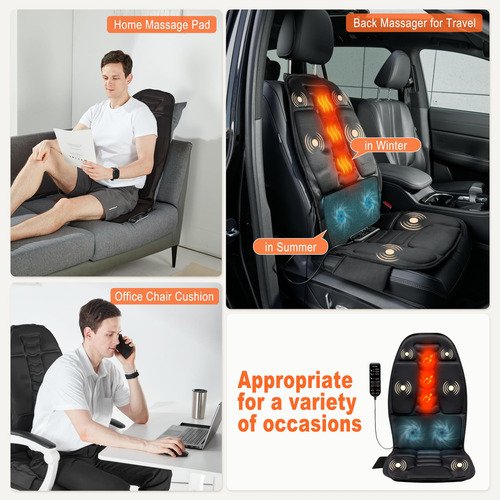 Masajeador De Espalda Con Calor Portátil Para Silla Color
