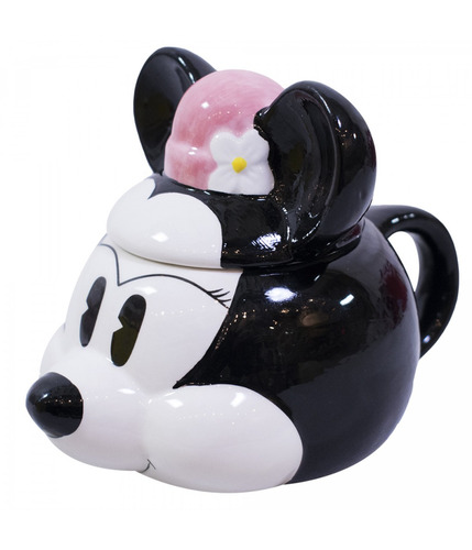 Imagem 2 de 5 de Caneca Porcelana Com Tampa-minnie 250 Ml Disney