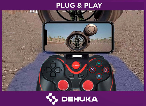 Celulares Android compatíveis com joystick, acessórios Dehuka, dispositivos de controle, teclas de mapeamento, botões programáveis, gamepads, gamepads, jogos, jogos, sem fio, Bluetooth, perfeitos para Pubg e Fortnite
