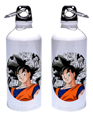 Caramañola Dragon Ball Goku Termo Botella Aluminio Botilito