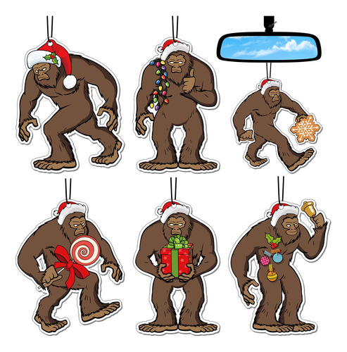 Tallew Ambientador Bigfoot De 6 Piezas De Navidad Bigfoot Sa