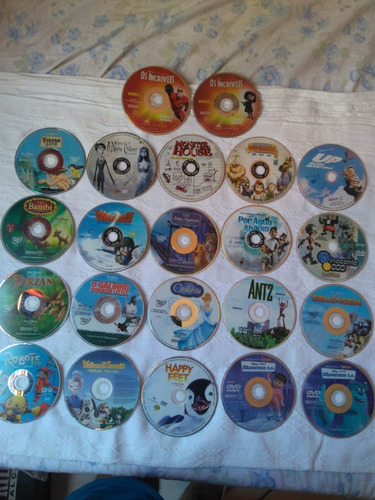 Coleção/lote 20 Filmes Dvds Infantis - Originais (Usado)