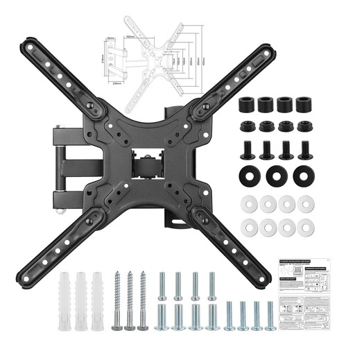 Soporte De Monitor Tv Pantallas De 14 A60 Pulgada Máx 45kg Negro Mejora El Efecto De Pesaje Para Un Mejor Y Sólido, Aomu