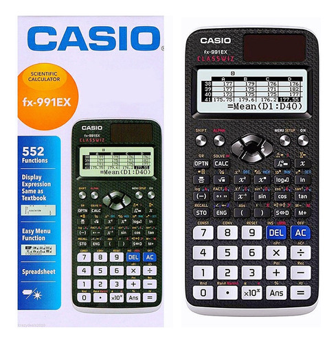 Calculadora Científica Fx-991ex Plus 552 Funciones Negro