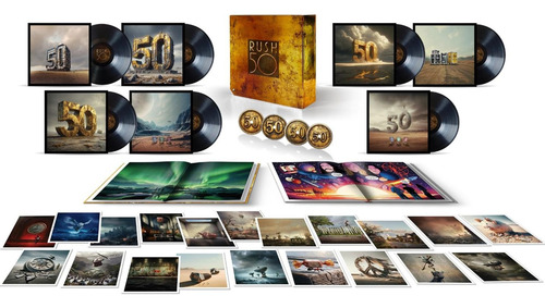 Rush Rush 50 Super Delux Box Nuevo 7 Lps + 4 Cds + Libro