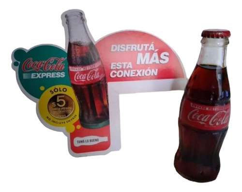 Publicidad  Coca Cola En Carton, Incluye Botella C/contenido