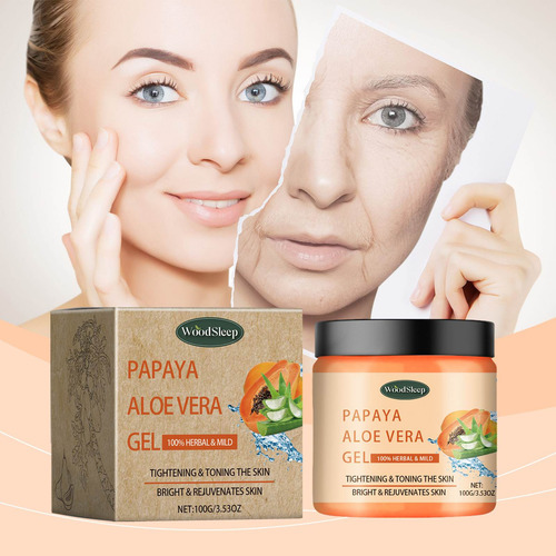 El Gel De Extracto De Aloe Y Papaya R Tensa, Hidrata Profund