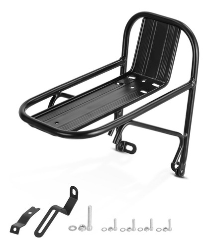 Cesta De Bicicleta De Aluminio Cargo Mountain Rack Frontal