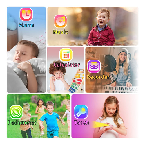 Reloj Inteligente Tixpc Para Niños Y Niñas Con Cámara De Mús