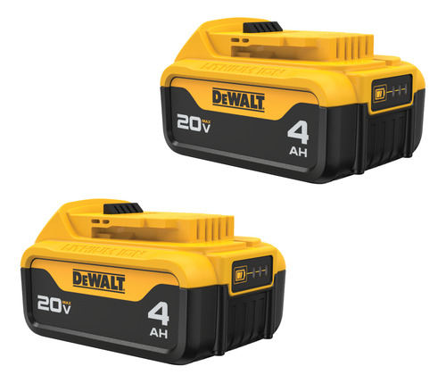 Kit 2 Baterias Dewalt 20v 4ah Dcb204 Alta Performance