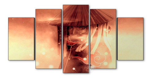 Cuadro Decorativo Moderno Naruto Uchiha Itachi Jd-0245 Xl Quíntuple 150x80 Cm Sin Marco