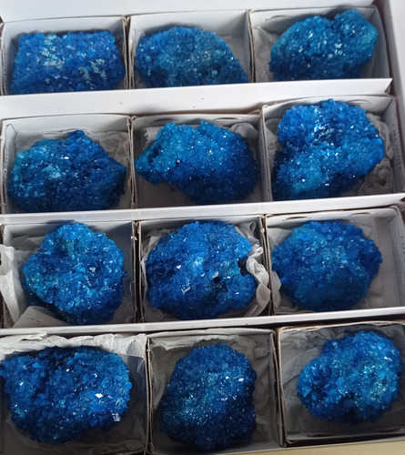 Calcantita Origen Polonia,. Mineral De Colección! Azul Rey