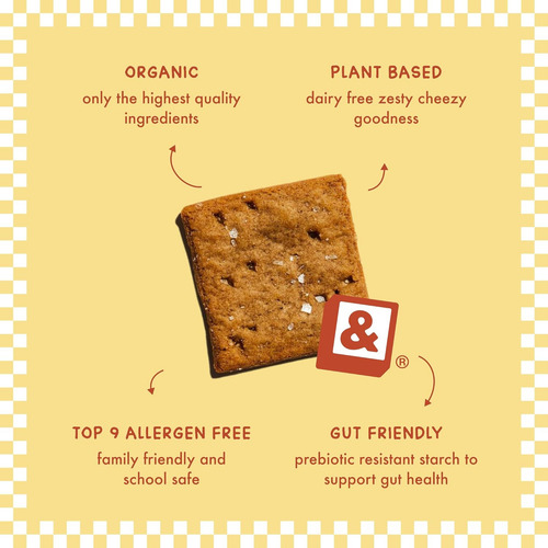 Galletas De Queso Cheddar Sin Gluten Fair & Square | Paquete