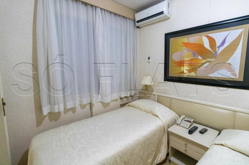 Imagem 8 de 15 de Flat Mobiliado Com 48m² Com Serviços De Arrumação Diária Próximo Da Avenida Paulista. Sem Burocracia - Sf35948
