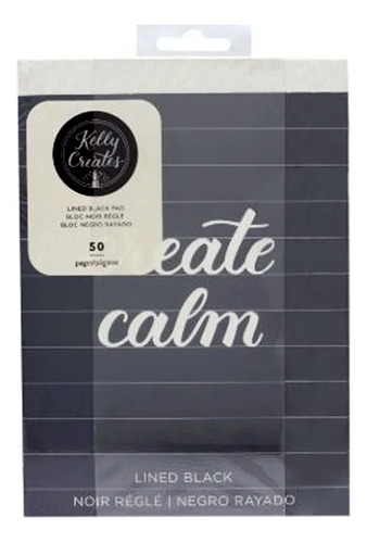 Caderno Folhas Negras Para Caligrafia - Kelly Creates Cor Preto