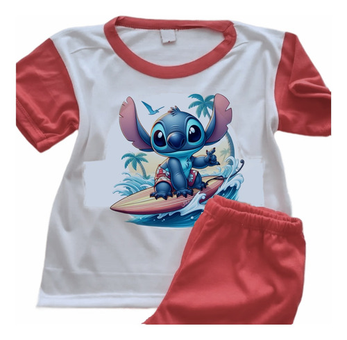 Pijamas Lilo Y Stich Impresas Sublimadas Infantiles - 6864