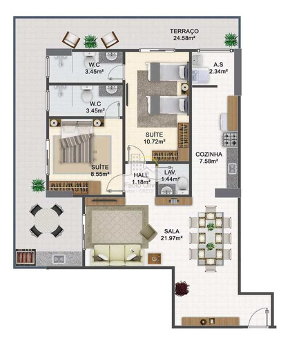 Imagem 6 de 25 de Apartamento, Caiçara, Praia Grande - R$ 275 Mil, Cod: 2903 - V2903