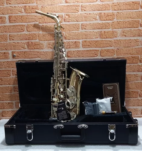 Sax Alto Eagle SA500LN Laqueado com Chaves Niqueladas