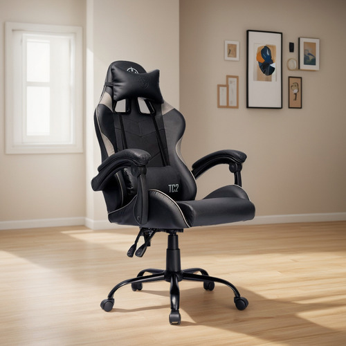 Cadeira Tgt Heron Tc2 Reclinável 120kg Preto/cinza Hrtc-bl03