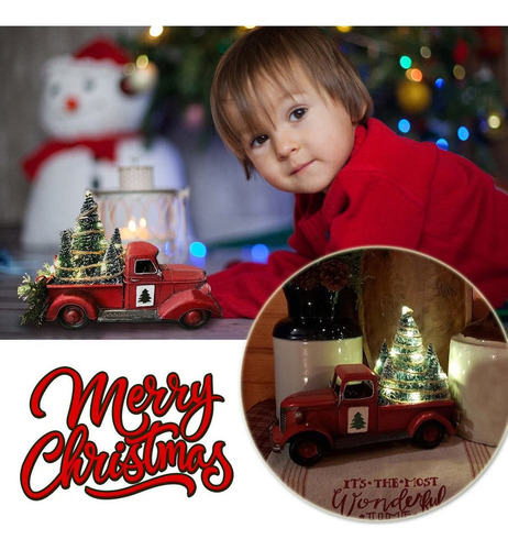 New Camioneta Roja Con Árboles De Navidad 2023