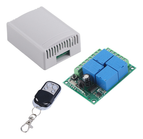 Interruptor Relé Inalámbrico 12v 4-ch 433mhz Control Remoto