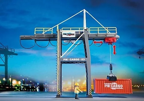 Terminal De Carga Contenedores Barco Playmobil 5254