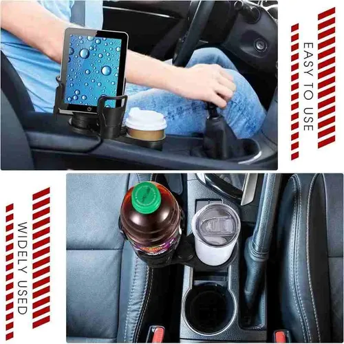 Portavasos Ajustable Extensor Doble Botellas Bebidas Carro