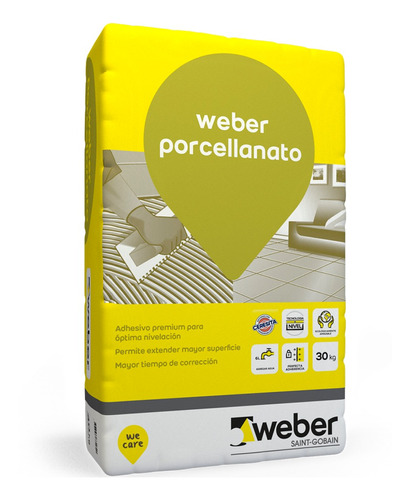 Weber Porcellanato  30 Kg Gris