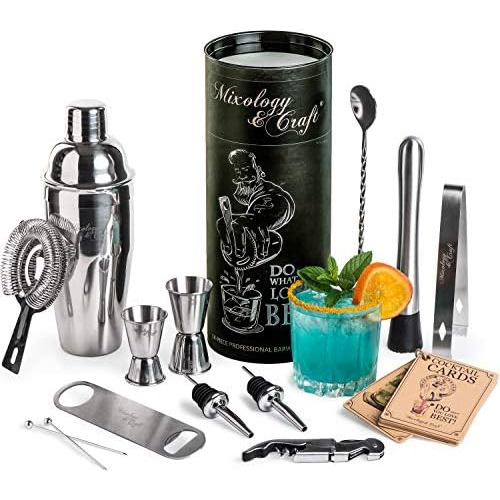 Mixology Bartender Kit: 14-piece Cocktail Shaker Set - ...