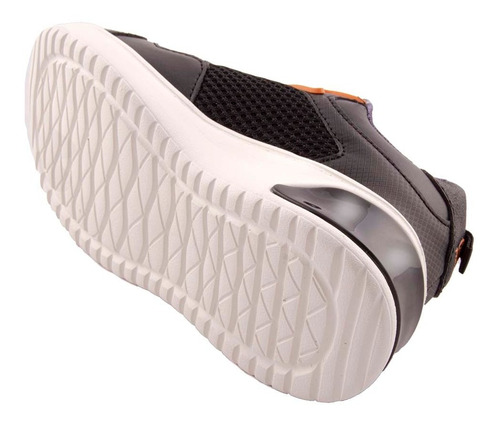 Imagen 3 de 4 de Zapatillas Footy Urban Negro Naranja Niño