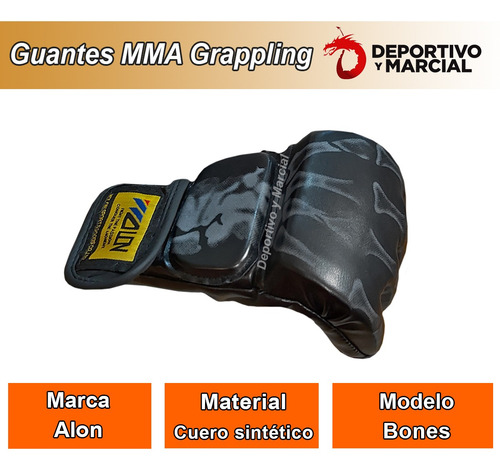Imagen 2 de 8 de Guantes Mma Grappling Jiu Jitsu Boxeo Striking Bolsa En3x