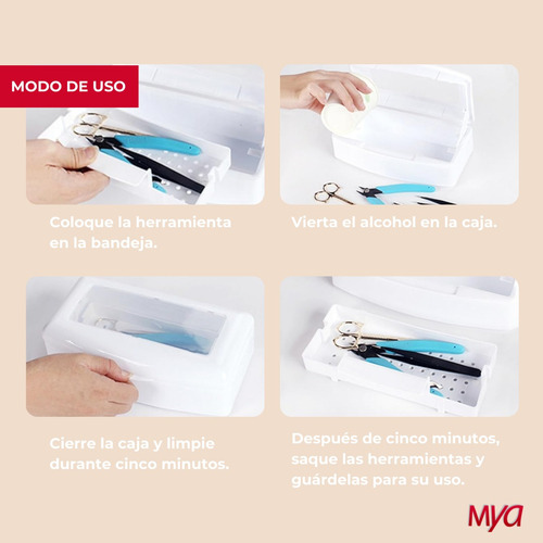 Caja Bandeja Esterilizador De Instrumentos Manicura Belleza