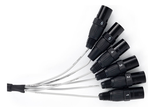 Medusa Com Multicabos 6 Vias Conectores Combo - 8 Mts