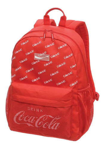 Mochila Coca Cola Trend Vermelha