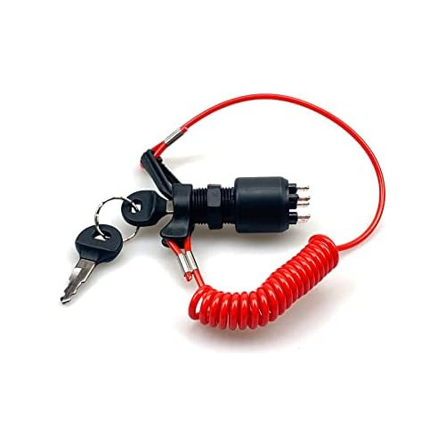 175974 5005801 Boat Ignition Switch With Key Safety Lan...