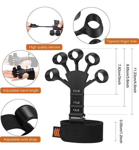 K Extensor De Mano Y Dedo, Reforzador De Dedos M Grip