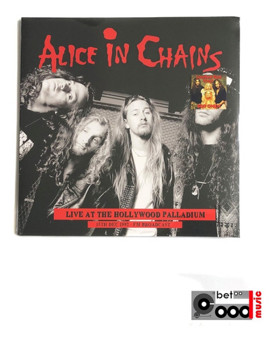 Lp Vinilo Alice In Chains Live At Hollywood Palladium / Rojo