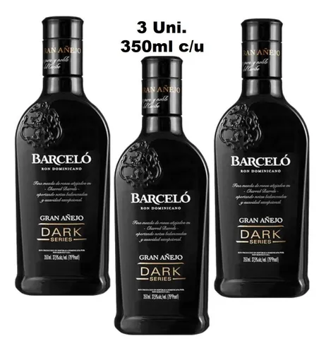 Ron Barceló Gran Añejo Dark 350ml 3 Unidades