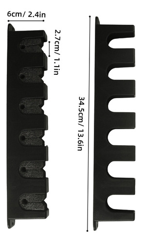 . Estante De Pared Vertical De 6 Cañas For Garaje Y Pesca En