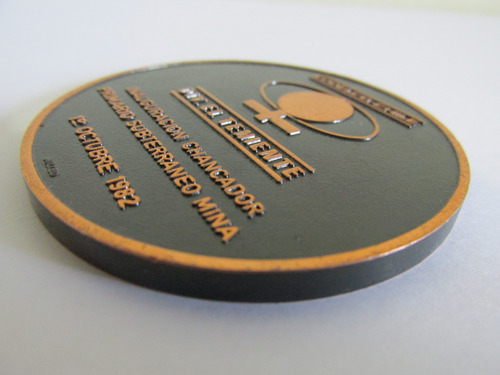 Antigua Medalla Mina Cobre El Teniente Año 1982 Rara Escasa (Usado)