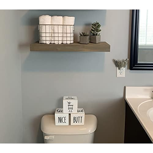 Señales Divertidas De Decoración De Baño De Estilo G...