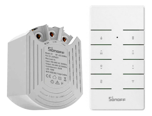 Sonoff Dimmer D1 Wifi Controlador Brilho Iluminação App 127/220v