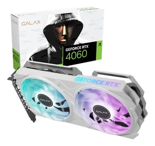 Placa De Video Galax Geforce Rtx 4060 Ti Ex White V2 8gb Oc