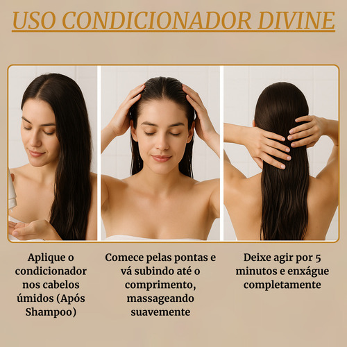 Kit Brae Divine 1 Shampoo + 1 Condicionador Anti-frizz 250ml