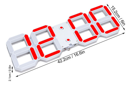 Reloj De Pared Led 3d, Relojes Digitales Huecos Multifunción